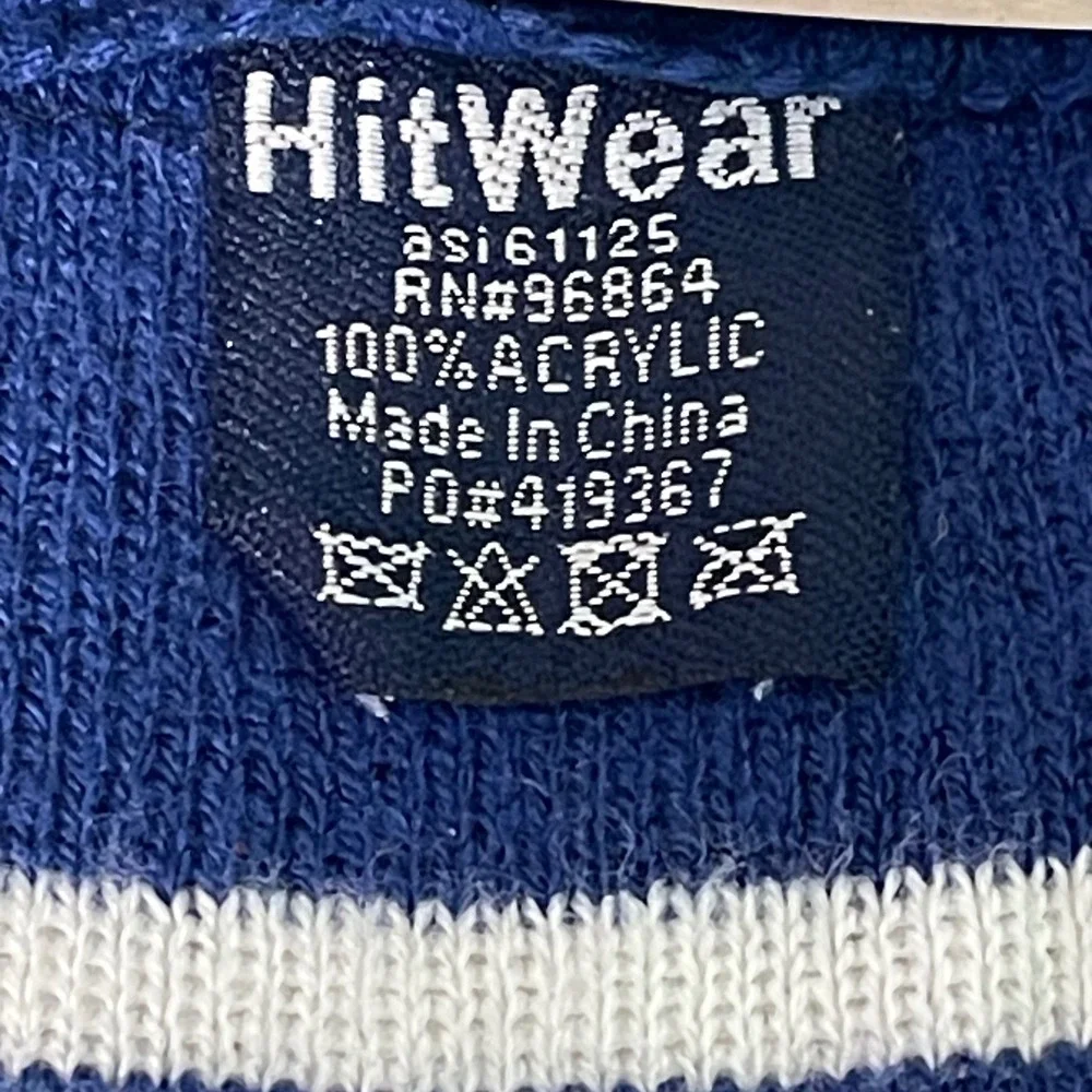 Tampa Bay Lightning Retro NHL Gameday Knit Scarf Embroidered Logo Fringe HitWear